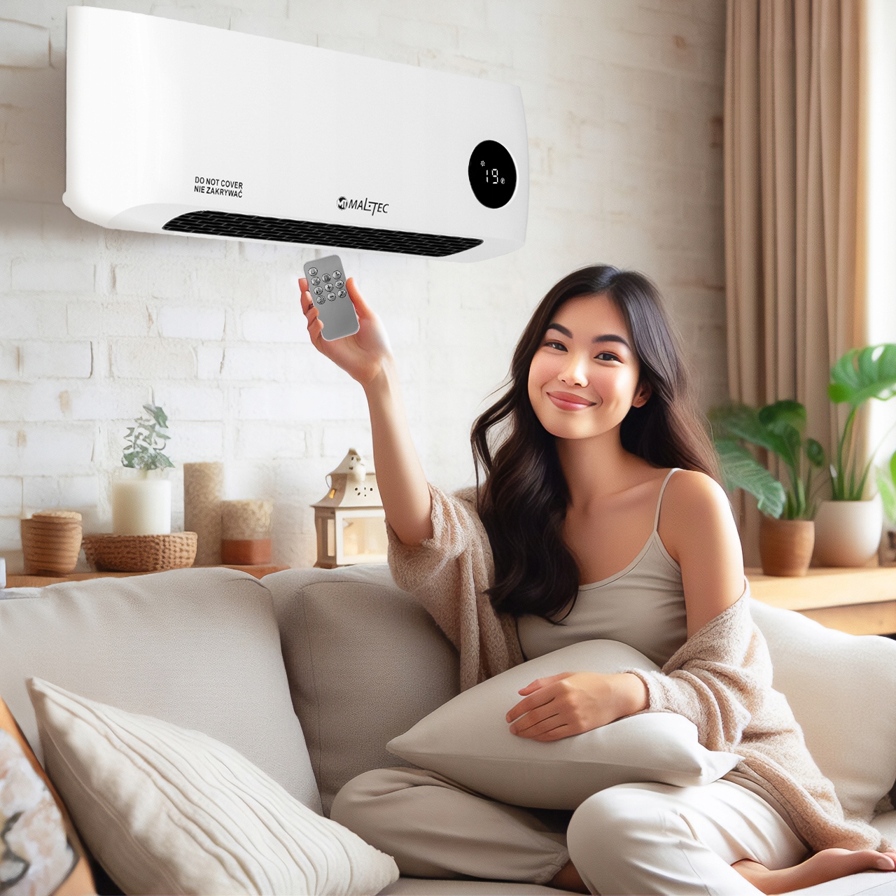 KURTYNA POWIETRZNA GRZEJNIK ELEKTRYCZNY ENERGOOSZCZĘDNY PILOT 2000W EAN (GTIN) 5901924214328