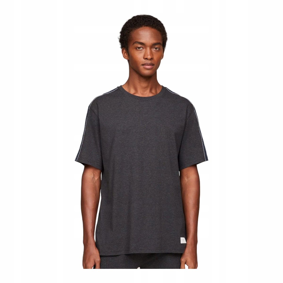 Tommy Hilfiger Pánské Tričko Ss Tee Logo Grafitové vel. L