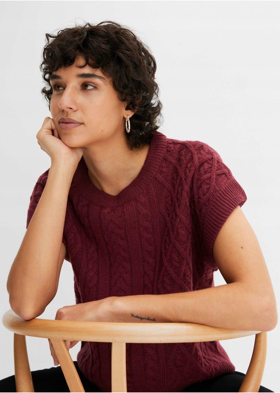 44 KAMIZELKA Z DZIANINY Bonprix Rozmiar 44