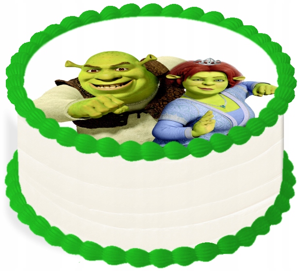 oplatek na dort 20 cm Shrek Narozeniny Party