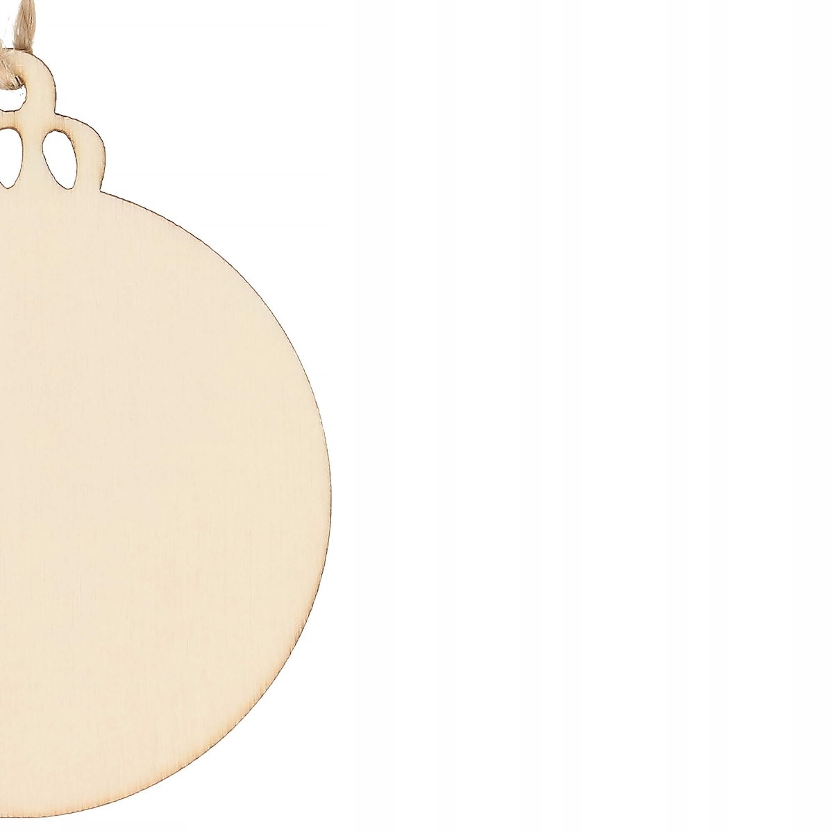 DREWNIANE ZAWIESZKI BOMBKI NA CHOINKĘ 8cm 6szt Marka Springos