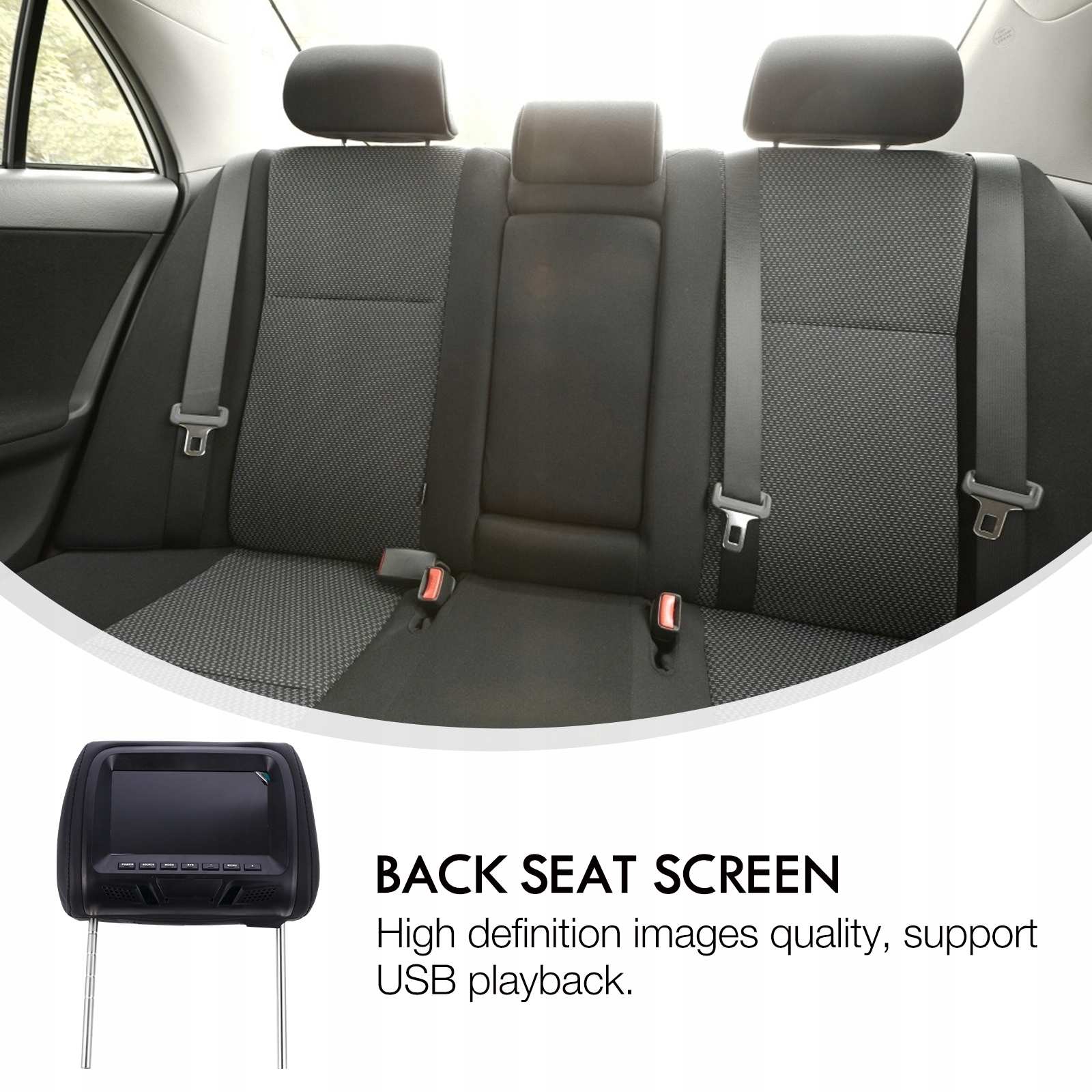 UCHWYT MONITORA DO FOTELA SAMOCHODOWEGO, EKRANU TELEWIZOROWEGO Marka inny