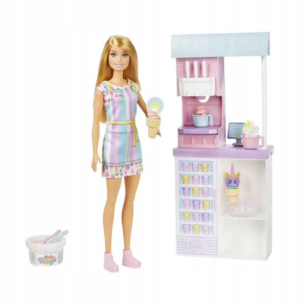

Barbie Lodziarnia Zestaw Lalka HCN46