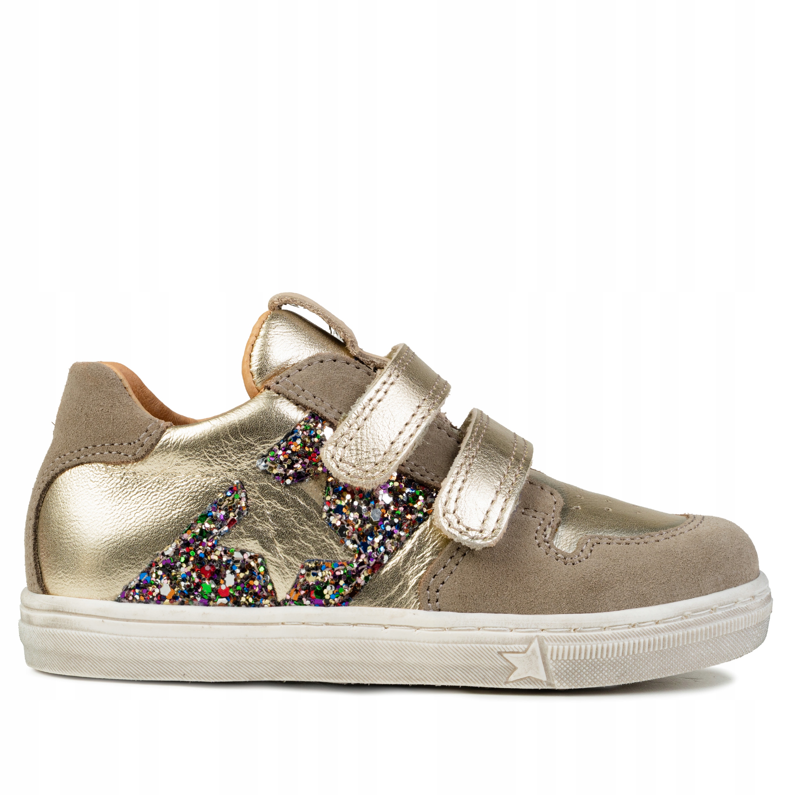 Buty, półbuty skórzane, dziecięce Froddo Dolvy G2130365-15 Gold+