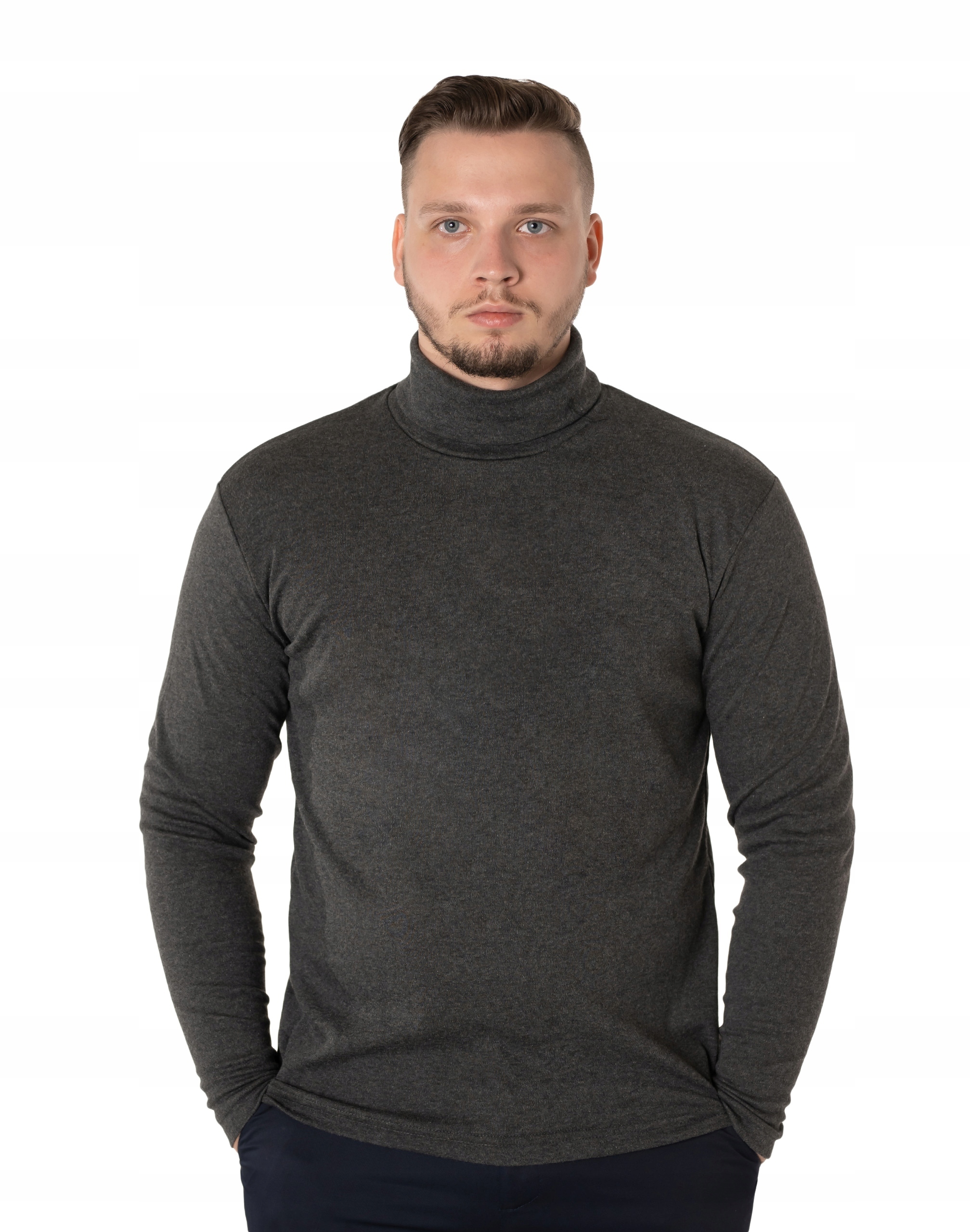 Golf Sweter Męski 100% Bawełniany Półgolf 5347-4 M