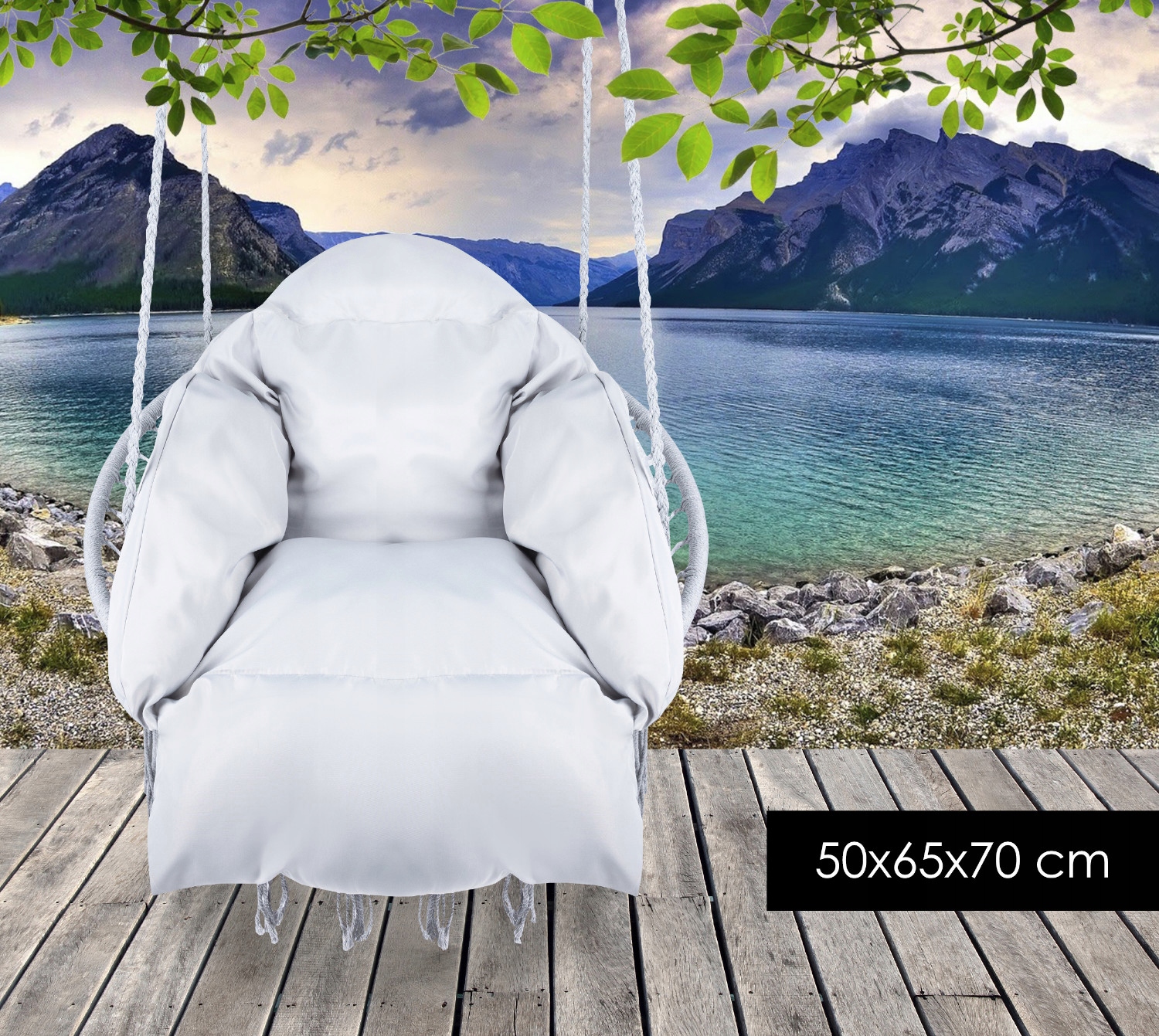 PODUSZKA GRUBA NA HUŚTAWKĘ Fotel Bocianie gniazdo Długość poduszki 70 cm