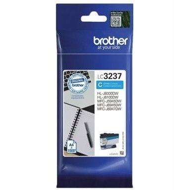 Inkoust Brother (LC3237C) modrý 1500str