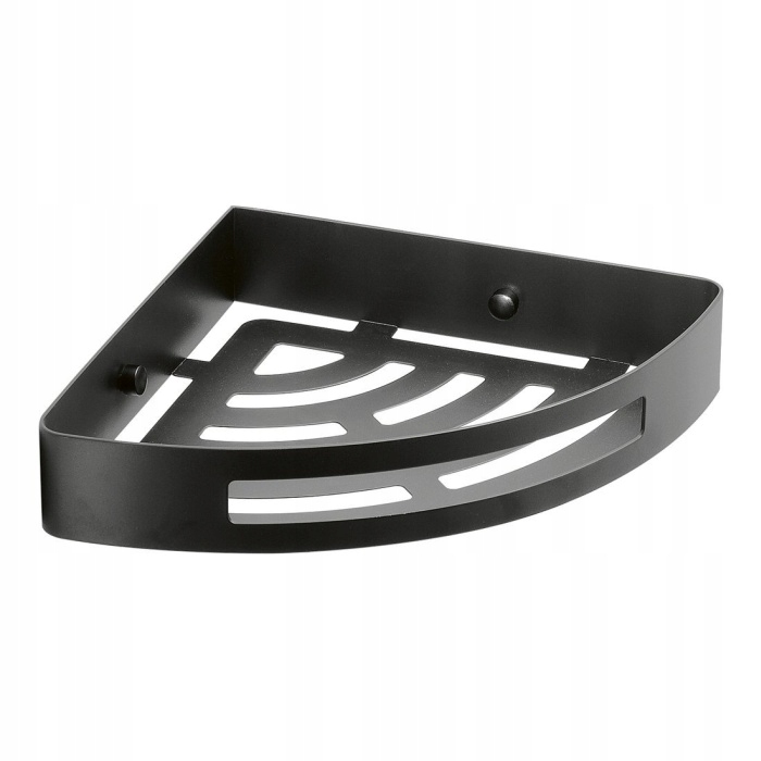 Gedy Smart rohová polica do sprchovacieho kúta 210x45x210 čierna matná