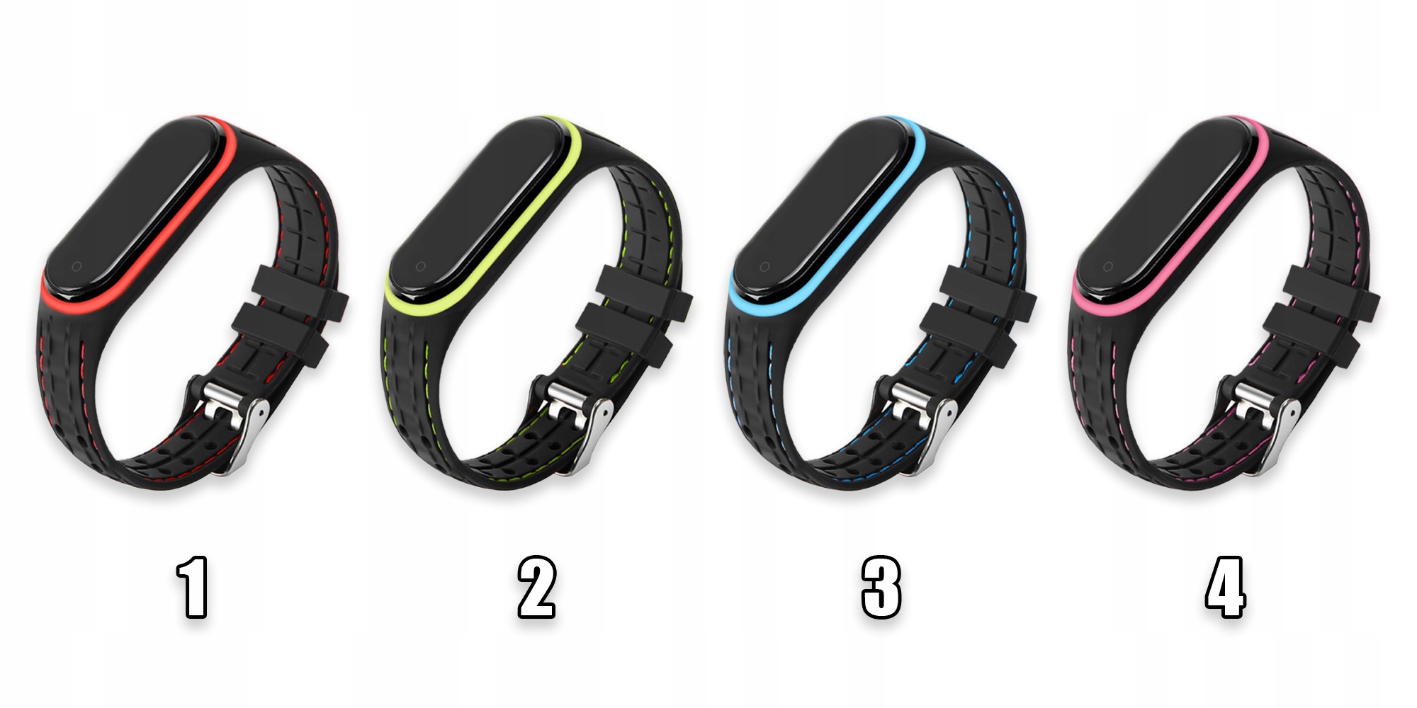 OPASKA PASEK DO XIAOMI MI BAND 5 / 6 - KOLORY EAN (GTIN) 5904496840841