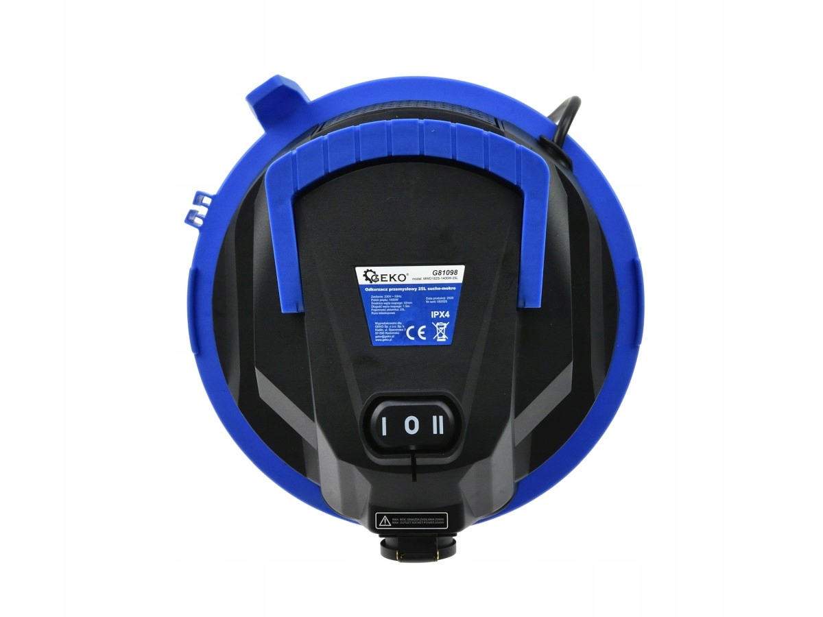 ODKURZACZ PRZEMYSŁOWY NA SUCHO MOKRO 25L 1500W Zasilanie sieciowe