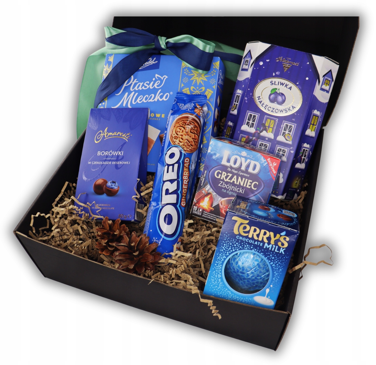 Levně Dárkový Box Modrá Síla Vánoční dárkové koše krabička na dárek