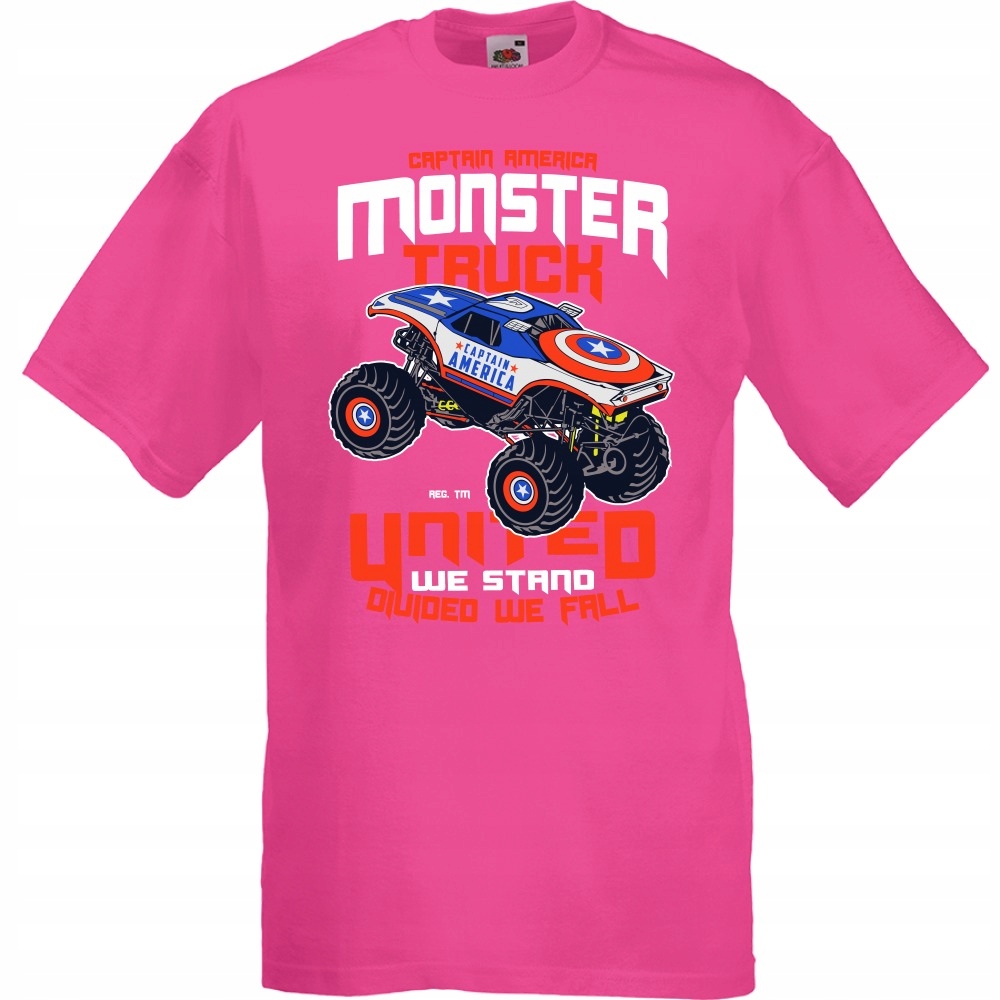 

Koszulka monster truck captain america XL fuksja