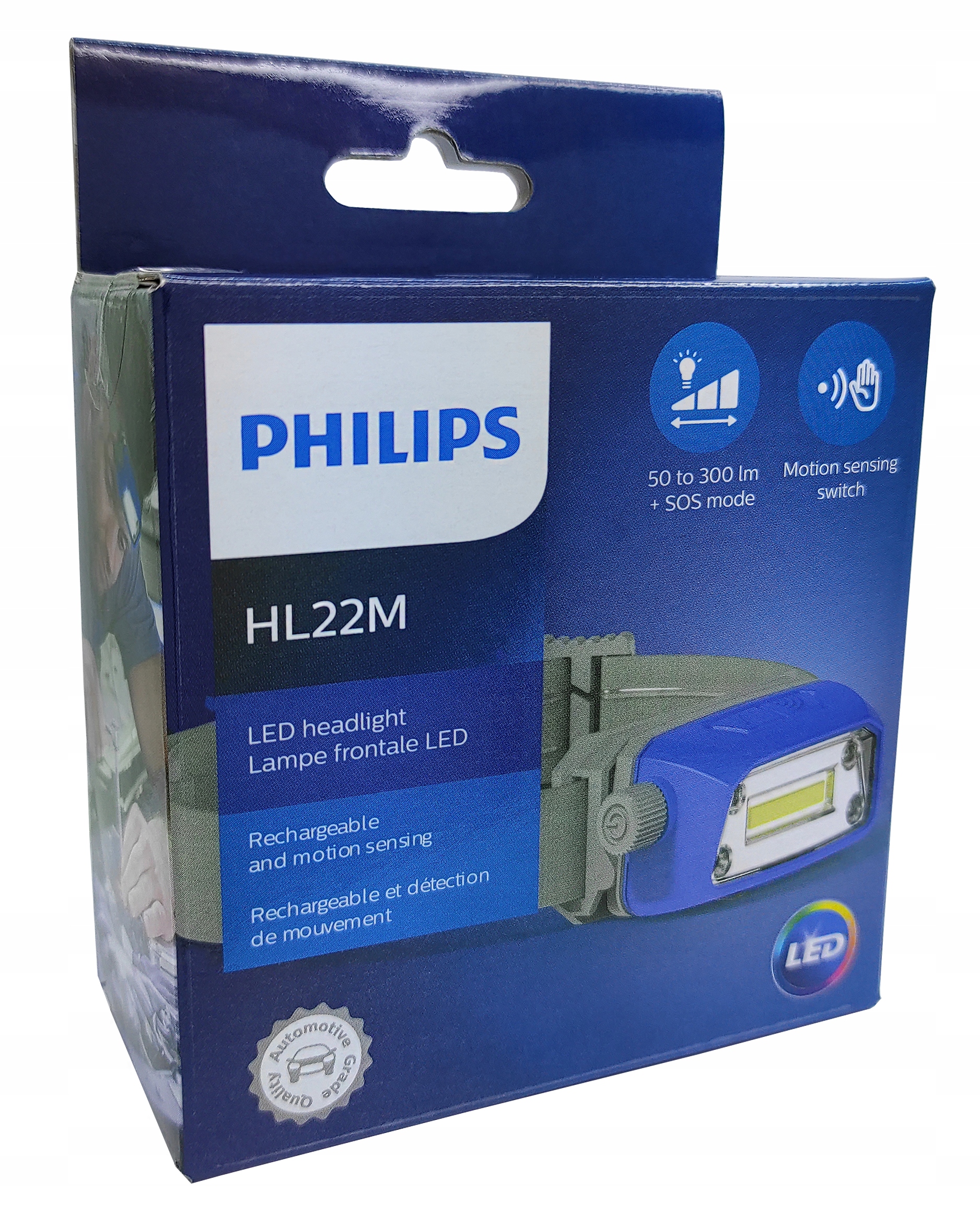 AKUMULATOROWA LATARKA CZOŁOWA LED 3W AKUMULATOR Marka Philips