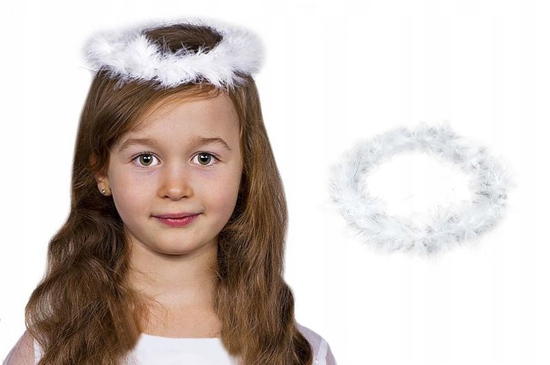 ZESTAW ANIOŁ STRÓJ ANIOŁKA KOSTIUM ANIOŁEK JASEŁKA SKRZYDŁA AUREOLA RÓŻDŻKA Marka inna marka