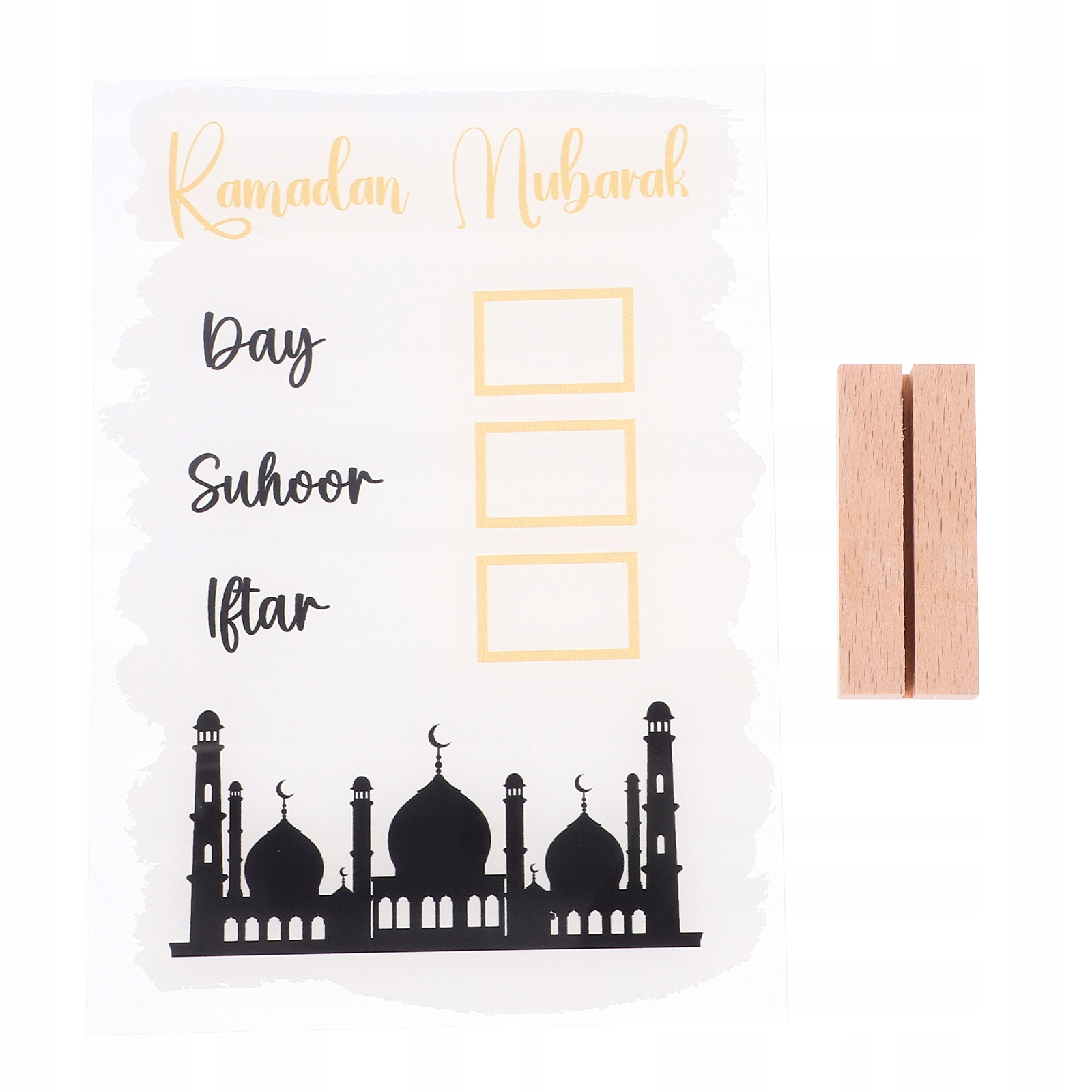 DEKORACJE EID TABLICA BIUROWA Z PIÓREM