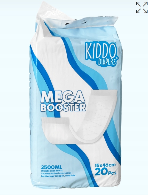 Wkład Chłonny 2500ml Do Pieluch 15X46cm Abdl
