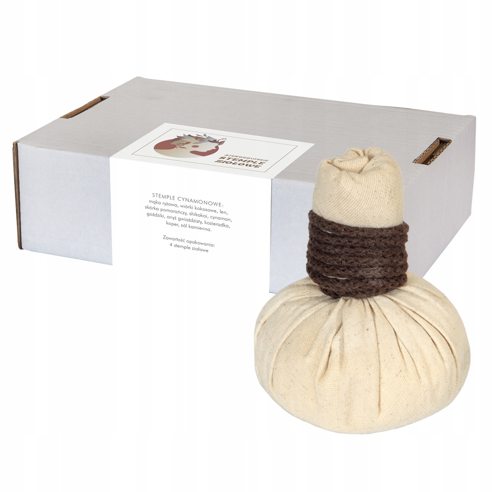 #Ajurwedyjskie stemple ziołowe cynamonowe 4 sztuki.