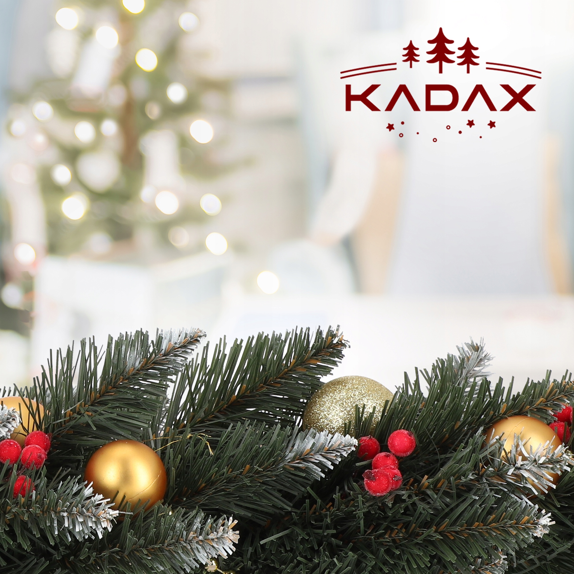 GIRLANDA CHOINKOWA ŚWIĄTECZNA 110 CM OŚNIEŻONA Stan opakowania oryginalne