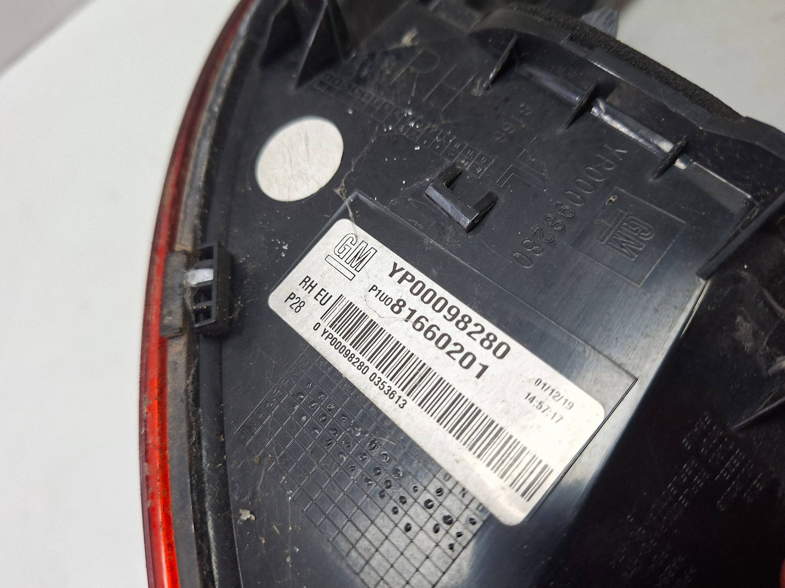 light rear right YP00098280 OPEL GRANDLAND X 2017