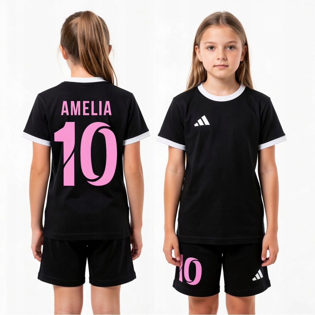 Strój Piłkarski Adidas dla Dziewczynki Twój Napis Imię Numer 116