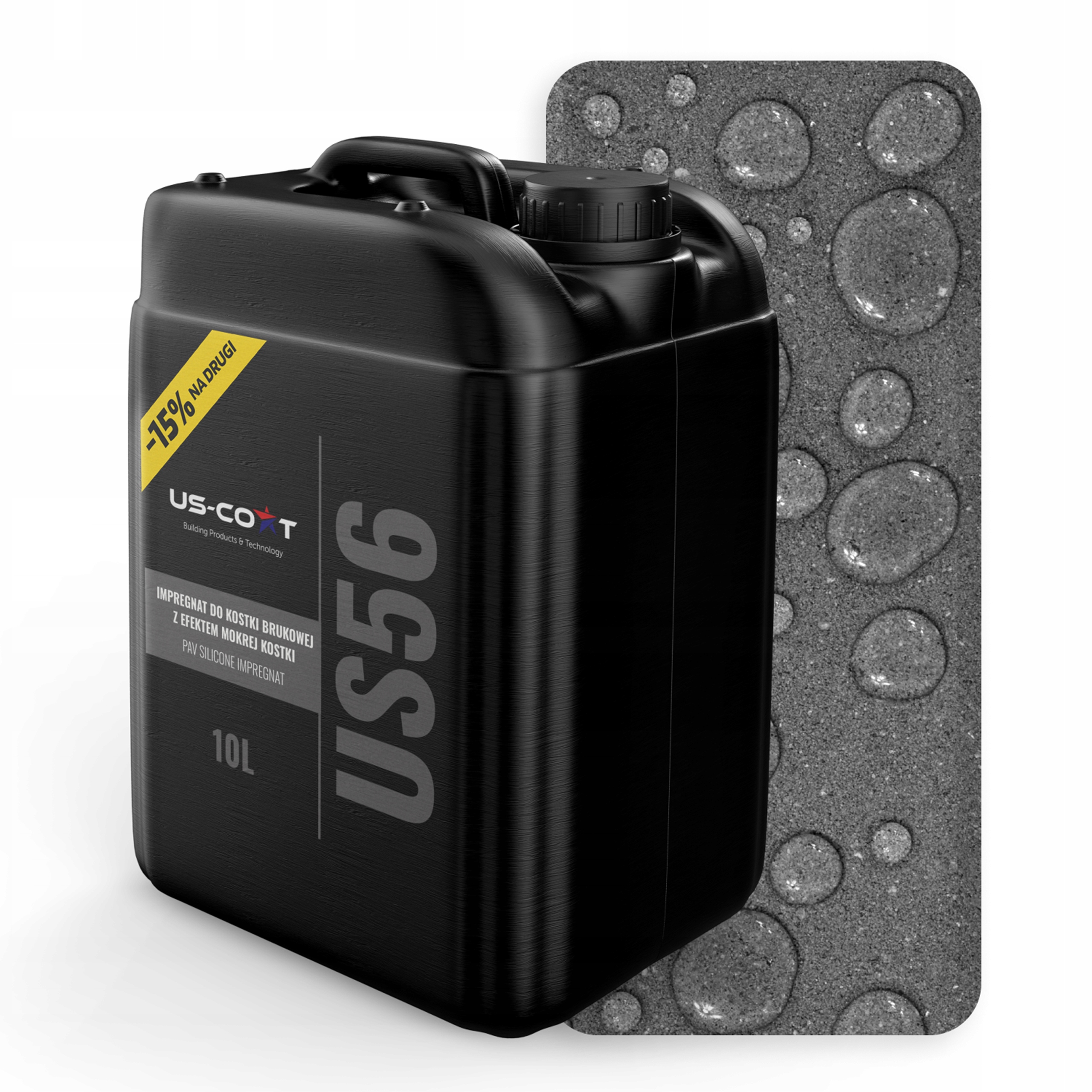 Impregnace Dlažebních Kostek S Mokrým Efektem, Hydrofobní, Bezbarvá, 10 L