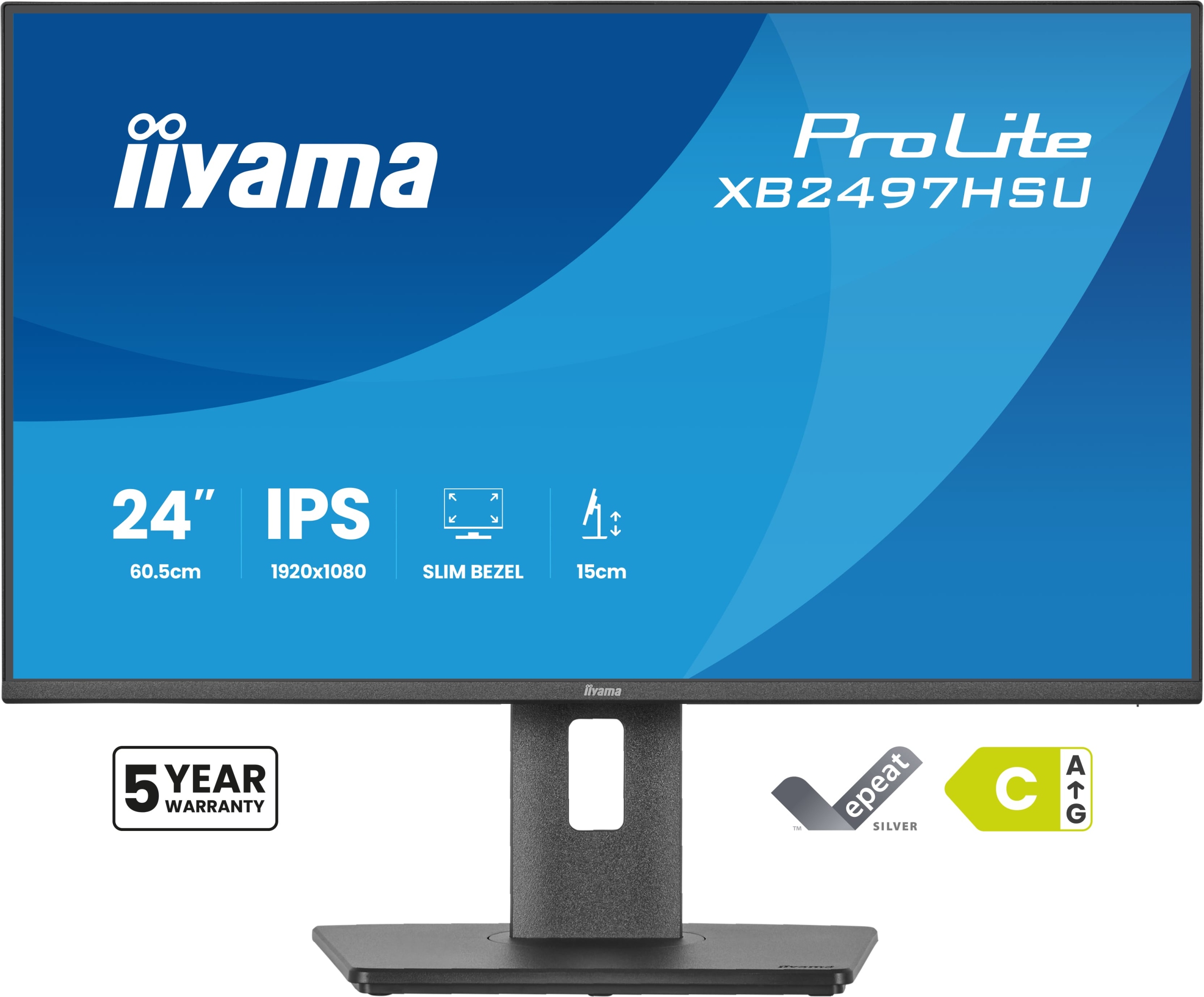Monitor 24" iiyama ProLite XB2497HSU-B1 Fhd Ips Led 120Hz 4ms Hdmi Dp