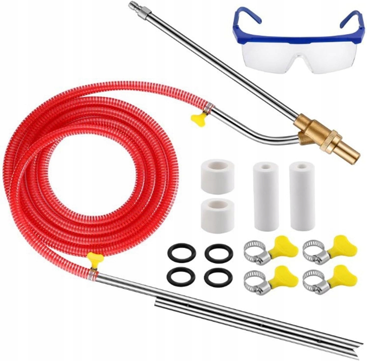 Sada Pro Vysokotlaké Pískování 5000PSI S Hadicí A Tryskami