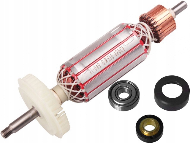 WIRNIK BOSCH GWS15-125 GWS17-125 CI CIP CIPX CIEP łożysko amortyzator magne