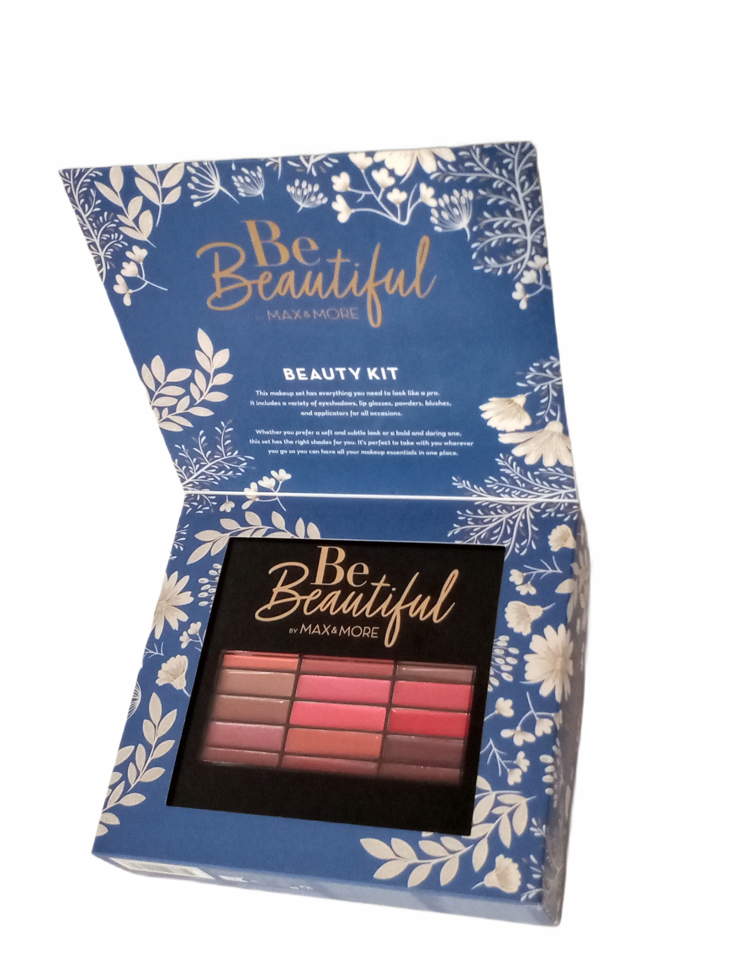 PREZENT ZESTAW PODARUNKOWY DO MAKIJAŻU MAX@MORE Z LUSTERKIEM 73 ELEMENTY Marka inna marka