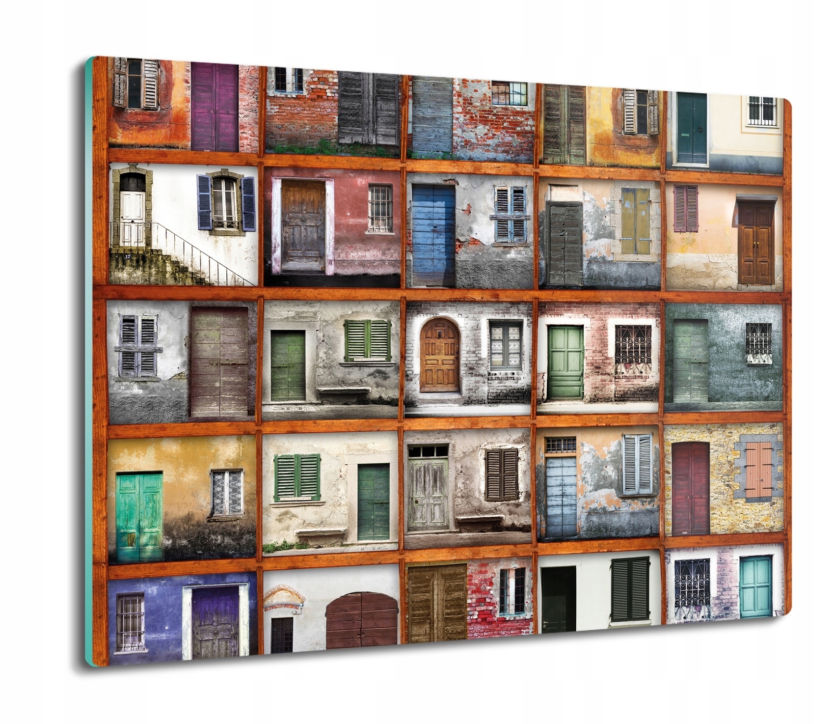 

Okna drzwi kolaż 60x52 deska do krojenia szklana