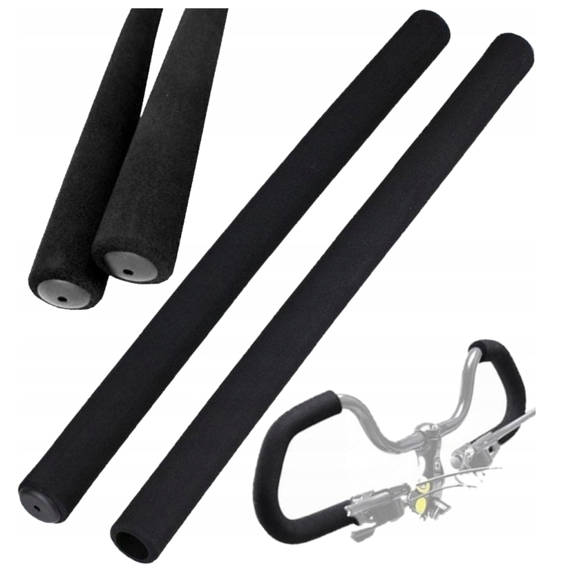 CHWYTY KIEROWNICY PIANKOWE DŁUGIE 400mm GĄBKA