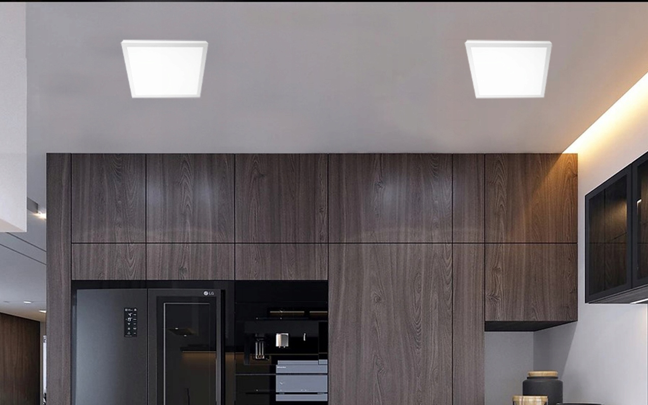 Panel LED natynkowy kwadratowy plafon 40x40 cm 36W Maksymalna moc pojedynczego źródła światła 36 W