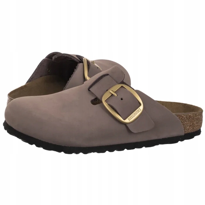 Boty Nazouváky Birkenstock Boston Big Buckle Faded Purple 1030544 Béžová