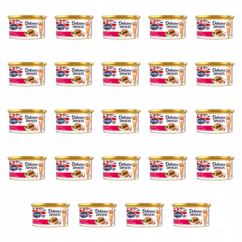 Butcher's Delicious Dinners krmivo pro kočky hovězí maso játra 85 g X24