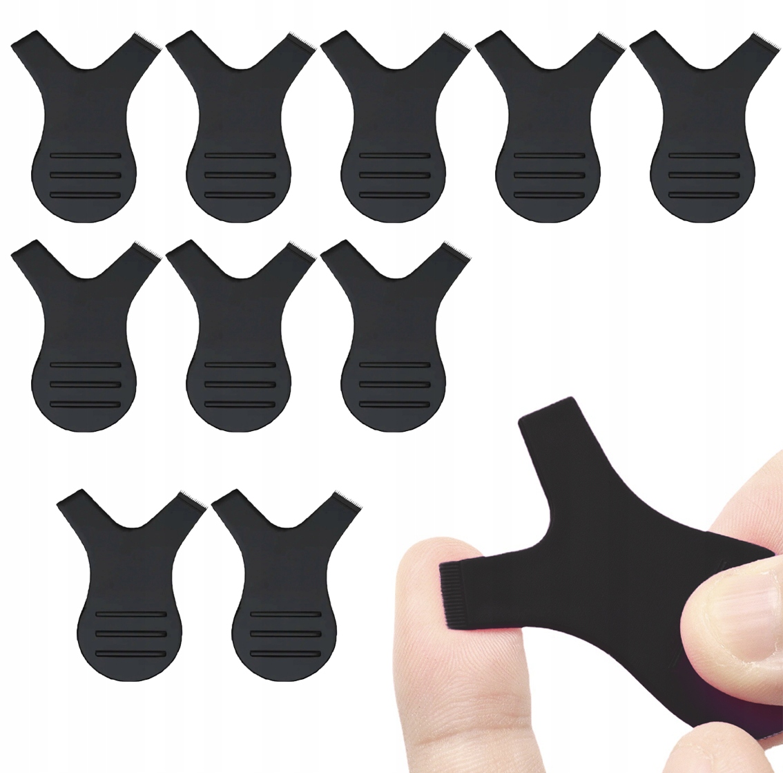 GRZEBYK PLASTIKOWY do laminacji liftingu rzęs APLIKATOR 10 sztuk CZARNE