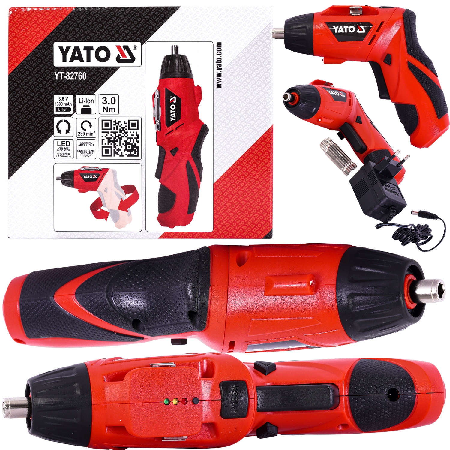 

Yato Wkrętarka Akumulatorowa Wkrętak 3,6V 1,3 Ah