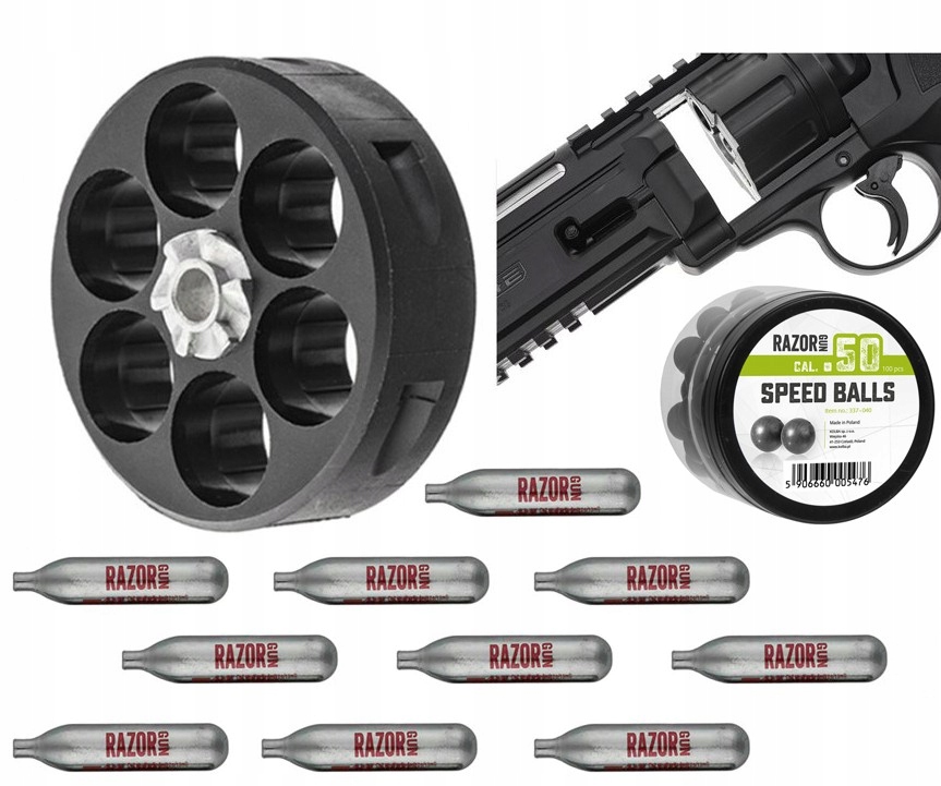 Umarex Magazynek Do Rewolweru Ram T4E Hdr 50 Kule Gumowe 100szt 10 CO2