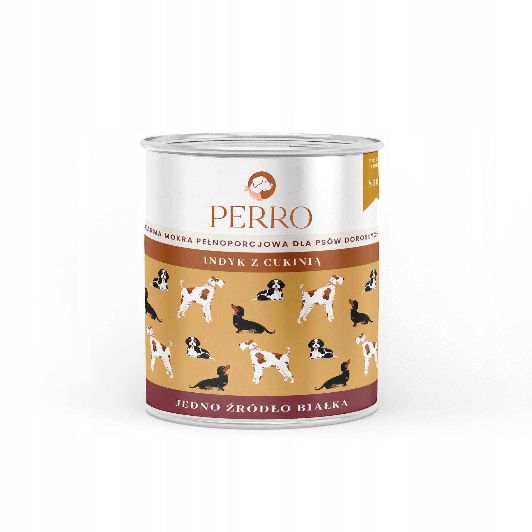 Perro Krůta s cuketou pro dospělé psy 6x800g