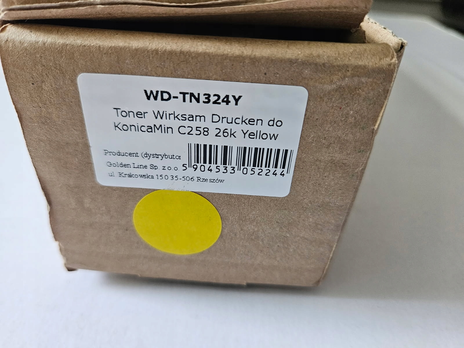 Zamiennik Toner Konica Minolta Wd TN-324Y Żółty C258