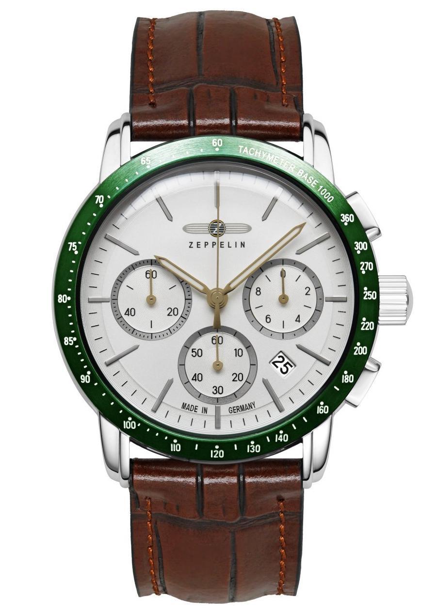 Nové Originální Pánské hodinky Zeppelin New York 8878-4 Chronograf s řemínkem