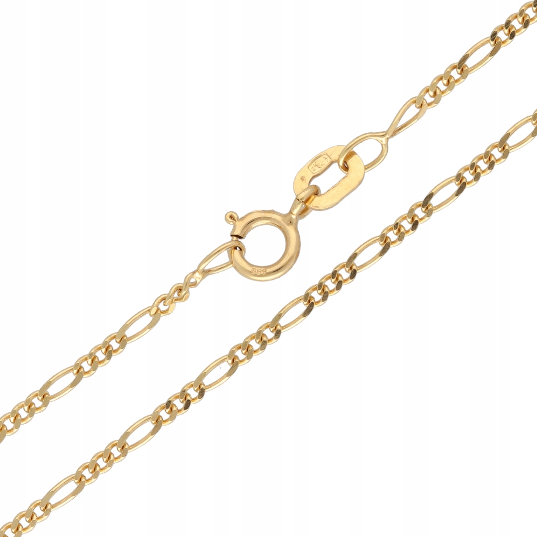 Zlatý řetízek figaro 45 cm 585