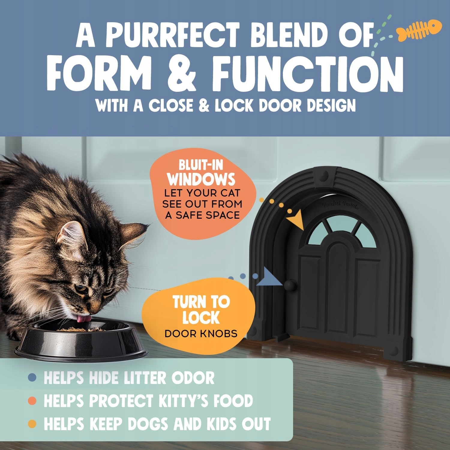 Levně Vnitřní Dveře Pro Kočky Bez Klapky Snadná Montáž Průchod Černé L