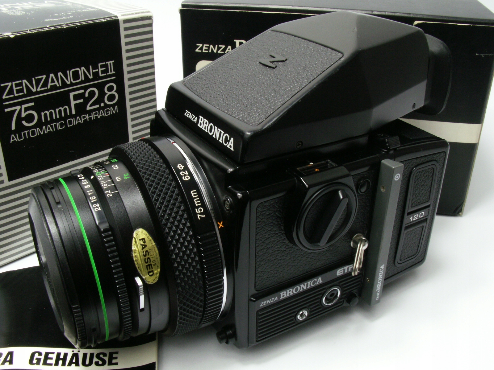 Bronica ETRSi + Zenzanon EII 75mm + pryzmat + pudełka! SUPER CENA! Kod producenta ETRSI