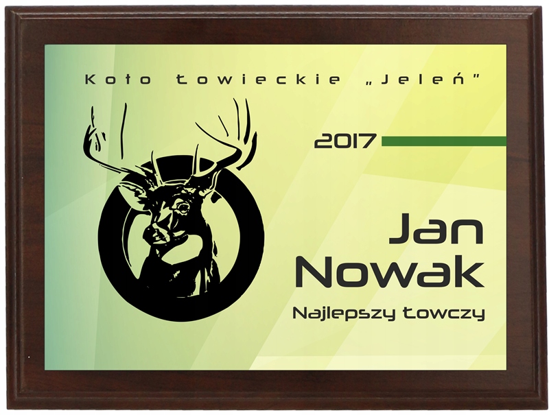 Diplom Certifikát poděkování Nejlepší lovecký lov Pouzdro 20x15