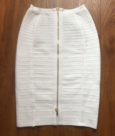 SPÓDNICA MIDI BANDAŻOWA PROSTA OBCISŁA DOPASOWANA Marka inna