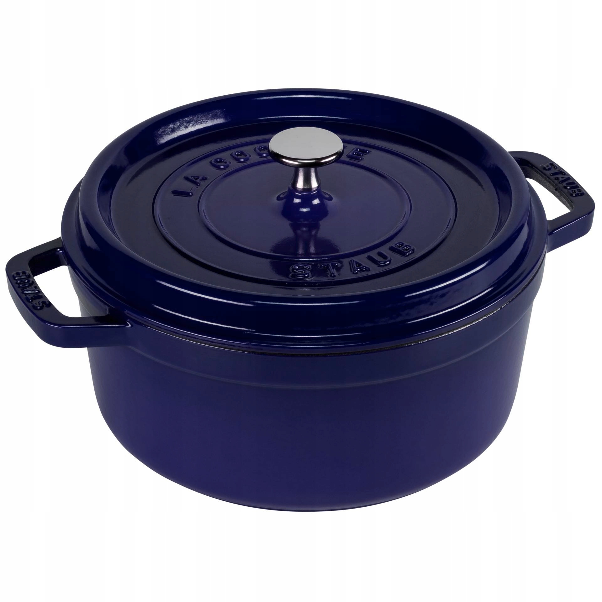 Staub La Cocotte 24 cm okrúhly, tmavomodrý, hrniec