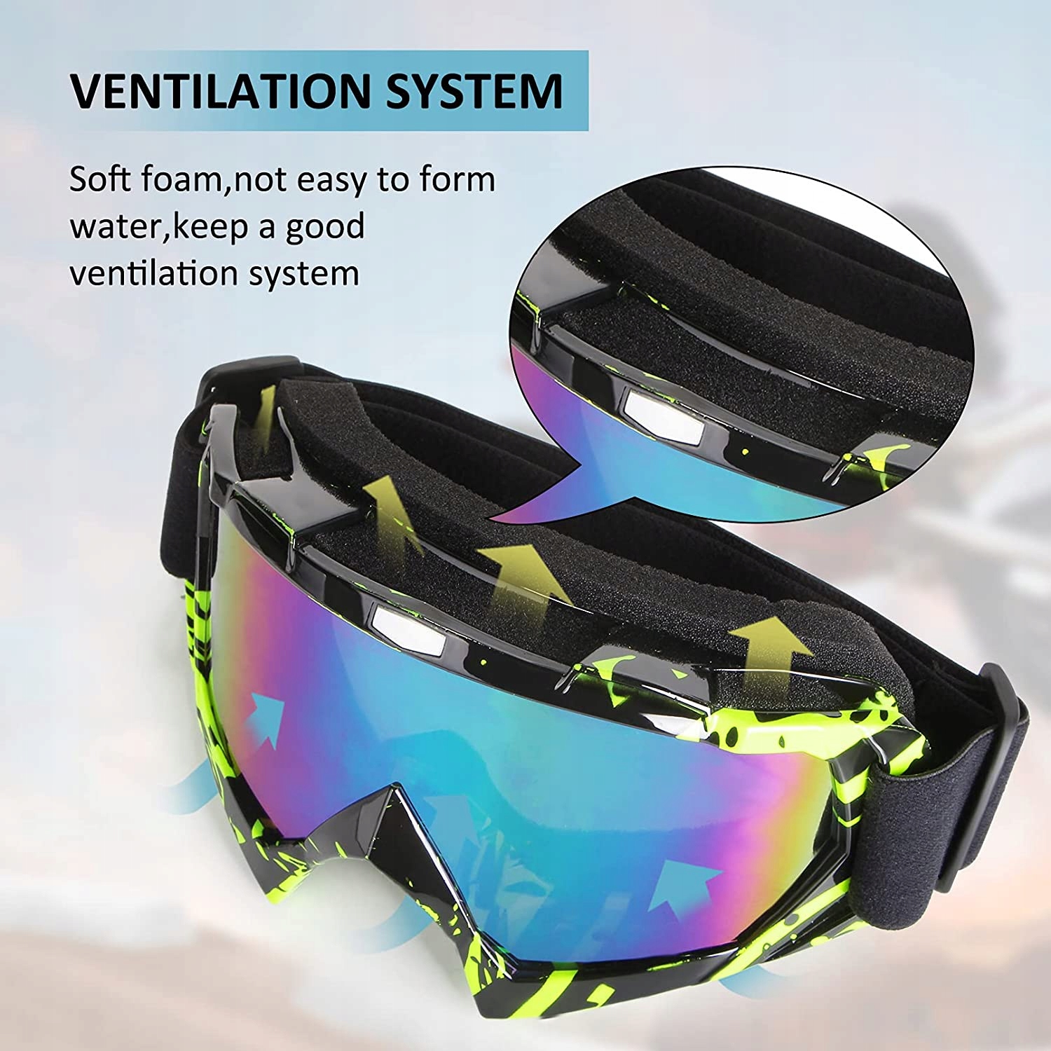 GOGLE MOTOCYKLOWE ATV MX UV400 GOGLE MOTOR CROSS Model MT003