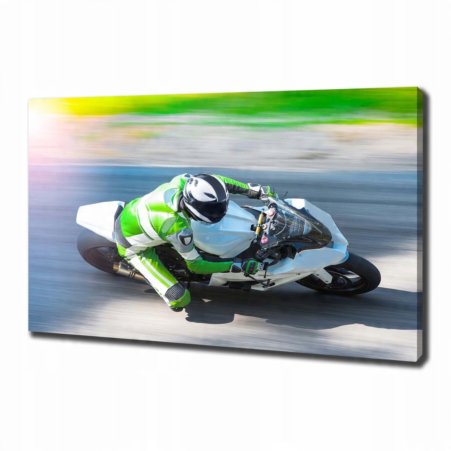 

Foto obraz na płótnie Wyścig motocyklowy 100x70 cm
