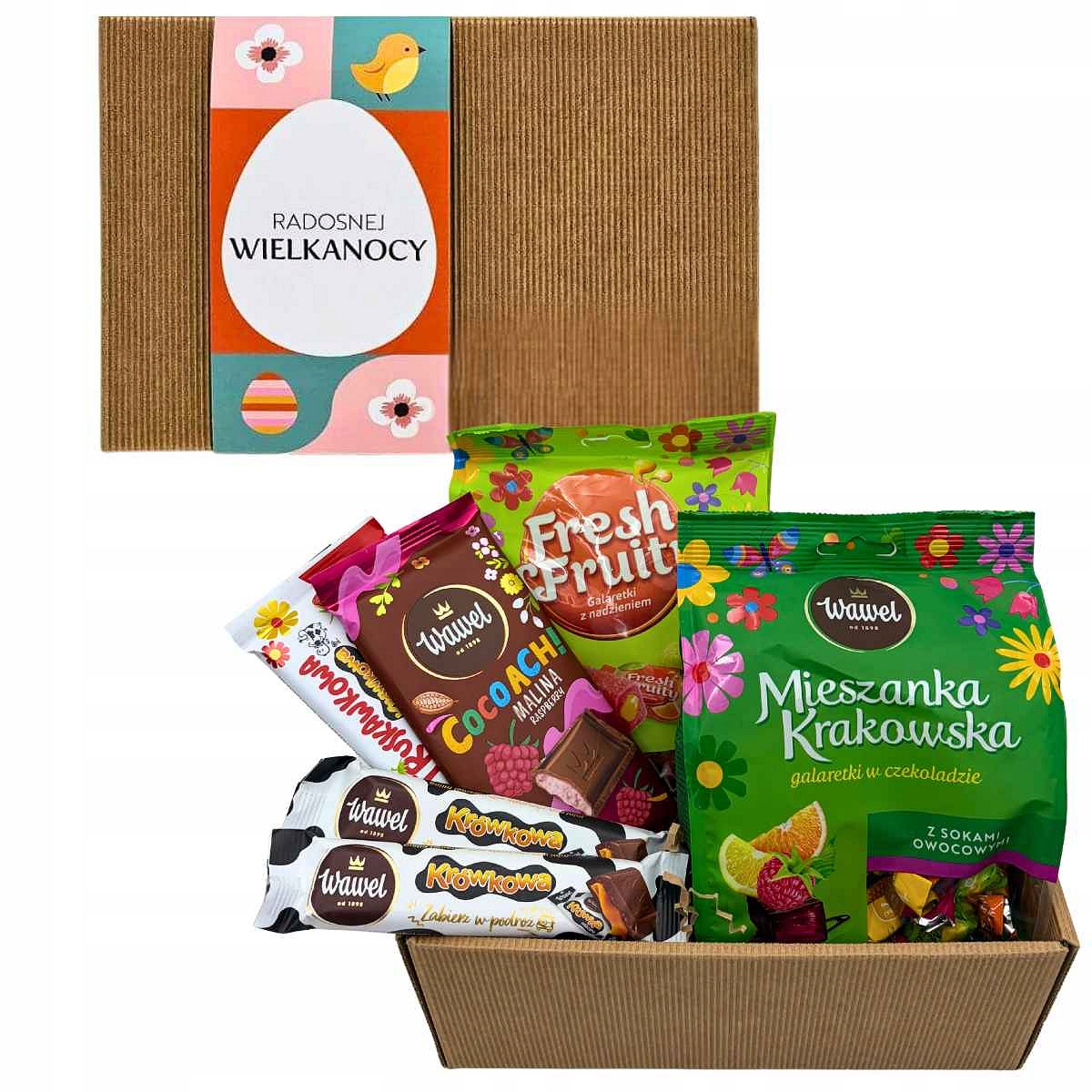 dla Dzieci Zestaw Tabliczka Galaretka Słodycze na Wielkanoc Wawel