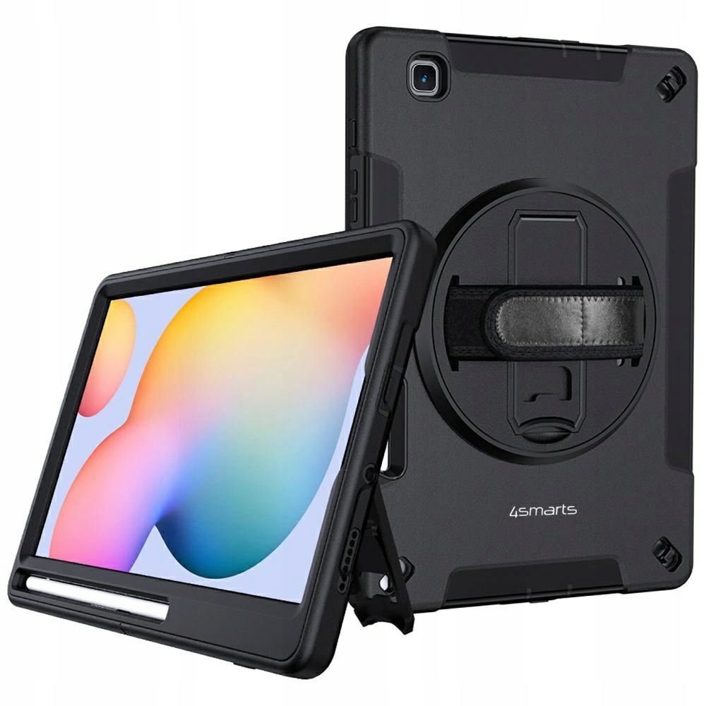 Pancéřové pouzdro s držákem 4smarts Rugged Case Grip pro Samsung Tab S6 Lite
